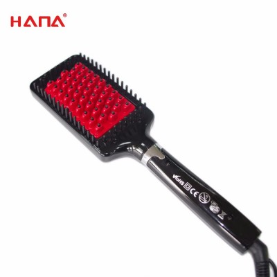 HANA JF-610 electric hair ceramic thermal ionic hair styling brush straightener brush